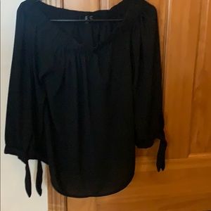 Express off the shoulder dress shirt